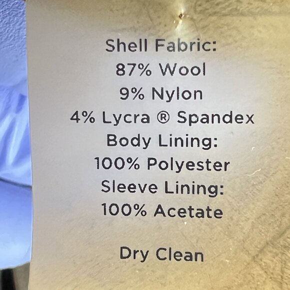 Talbots Womens 6 Chocolate Brown 87% Wool 3 Button Tailored Blazer Career Jacket - Picture 13 of 14